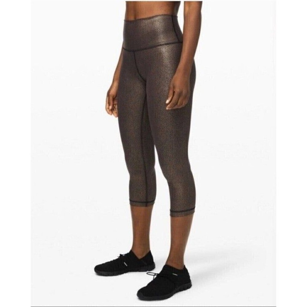 Lululemon Wunder Under High Rise Foil Leggings